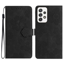 Load image into Gallery viewer, Flower Embossing Pattern Leather Phone Case