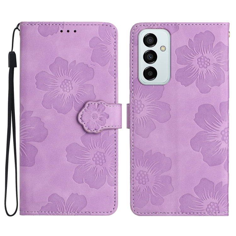 Flower Embossing Pattern Leather Phone Case