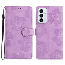 Load image into Gallery viewer, Flower Embossing Pattern Leather Phone Case