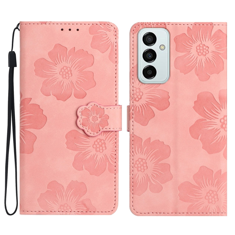 Flower Embossing Pattern Leather Phone Case