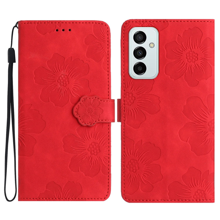 Flower Embossing Pattern Leather Phone Case