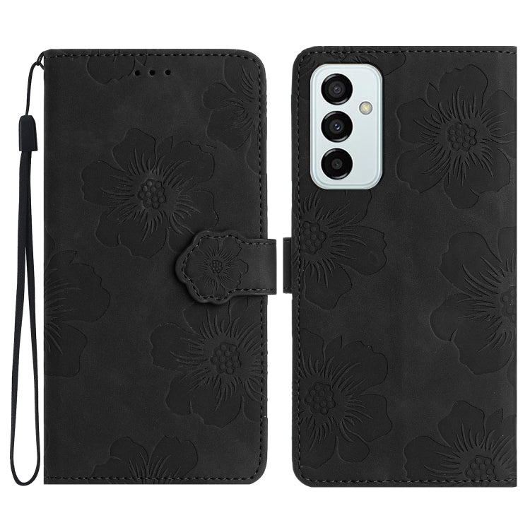 Flower Embossing Pattern Leather Phone Case