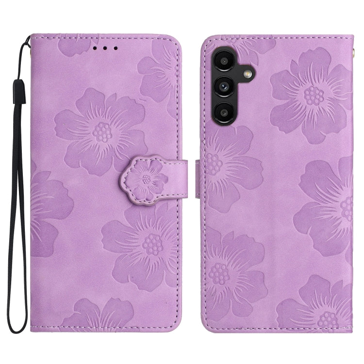 Flower Embossing Pattern Leather Phone Case, For Samsung Galaxy S24 Ultra 5G, For Samsung Galaxy A35 5G, For Samsung Galaxy A02s / F02s 164, For Samsung Galaxy A15, For Samsung Galaxy A25 5G, For Samsung Galaxy A02s EU, For Samsung Galaxy A05          ...