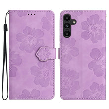 Load image into Gallery viewer, Flower Embossing Pattern Leather Phone Case, For Samsung Galaxy S24 Ultra 5G, For Samsung Galaxy A35 5G, For Samsung Galaxy A02s / F02s 164, For Samsung Galaxy A15, For Samsung Galaxy A25 5G, For Samsung Galaxy A02s EU, For Samsung Galaxy A05          ...