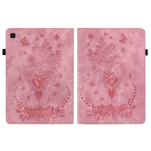 Load image into Gallery viewer, Butterfly Rose Embossed Leather Tablet Case, For Samsung Galaxy A7 Lite T220 / T225, For Samsung Galaxy Tab S5e/T720/T725, For Samsung Galaxy Tab A 10.1 2019 T510, For Samsung Galaxy Tab A 8.0 2019 T290, For Samsung Galaxy Tab S4 10.5 SM-T830          ...