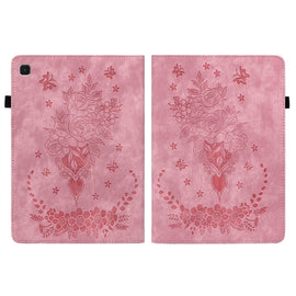 Butterfly Rose Embossed Leather Tablet Case, For Samsung Galaxy A7 Lite T220 / T225, For Samsung Galaxy Tab S5e/T720/T725, For Samsung Galaxy Tab A 10.1 2019 T510, For Samsung Galaxy Tab A 8.0 2019 T290, For Samsung Galaxy Tab S4 10.5 SM-T830          ...