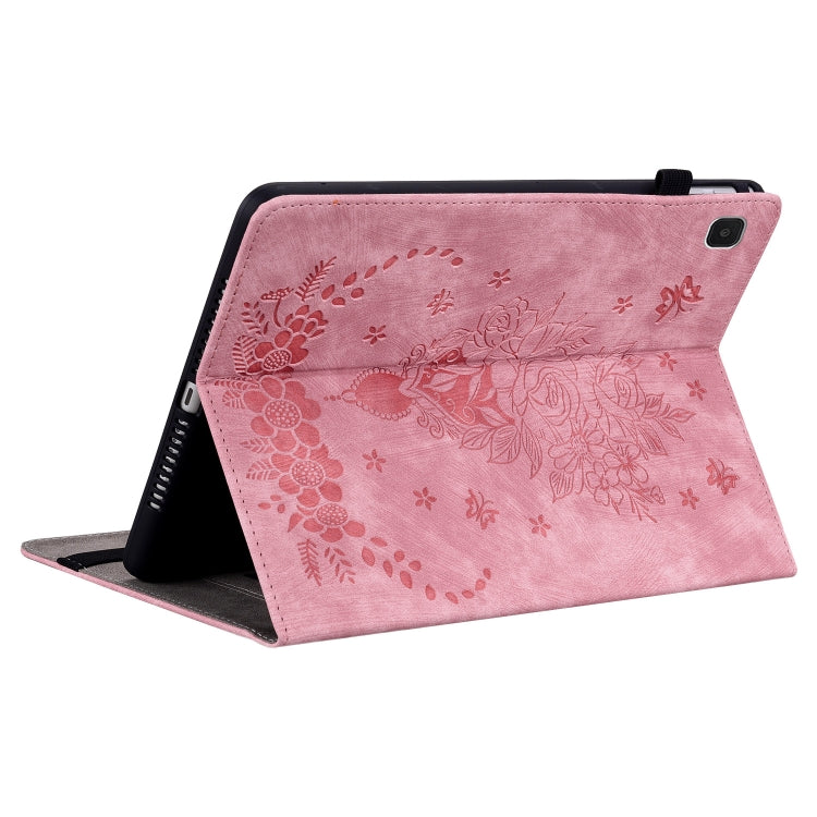Butterfly Rose Embossed Leather Tablet Case, For Samsung Galaxy A7 Lite T220 / T225, For Samsung Galaxy Tab S5e/T720/T725, For Samsung Galaxy Tab A 10.1 2019 T510, For Samsung Galaxy Tab A 8.0 2019 T290, For Samsung Galaxy Tab S4 10.5 SM-T830          ...
