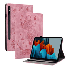 Load image into Gallery viewer, Butterfly Rose Embossed Leather Tablet Case, For Samsung Galaxy Tab S11, For Samsung Galaxy Tab А9+, For Samsung Galaxy Tab А9, For Samsung Galaxy Tab S9, For Samsung Galaxy Tab S9+, For Samsung Galaxy Tab S8+ / S7+ / S7 FE, For Samsung Galaxy Tab S7 /...
