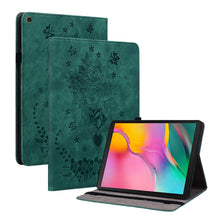 Load image into Gallery viewer, Butterfly Rose Embossed Leather Tablet Case