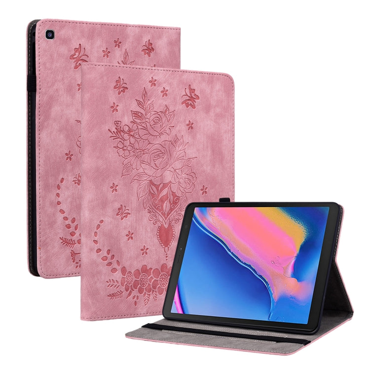 Butterfly Rose Embossed Leather Tablet Case, For Samsung Galaxy A7 Lite T220 / T225, For Samsung Galaxy Tab S5e/T720/T725, For Samsung Galaxy Tab A 10.1 2019 T510, For Samsung Galaxy Tab A 8.0 2019 T290, For Samsung Galaxy Tab S4 10.5 SM-T830          ...