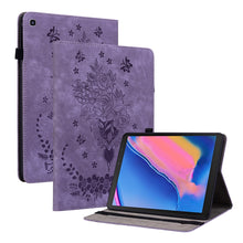 Load image into Gallery viewer, Butterfly Rose Embossed Leather Tablet Case