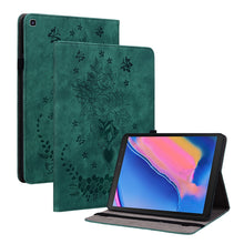 Load image into Gallery viewer, Butterfly Rose Embossed Leather Tablet Case