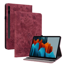 Load image into Gallery viewer, Butterfly Rose Embossed Leather Tablet Case, For Samsung Galaxy Tab S11, For Samsung Galaxy Tab А9+, For Samsung Galaxy Tab А9, For Samsung Galaxy Tab S9, For Samsung Galaxy Tab S9+, For Samsung Galaxy Tab S8+ / S7+ / S7 FE, For Samsung Galaxy Tab S7 /...