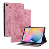 Butterfly Rose Embossed Leather Tablet Case
