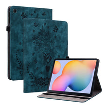 Load image into Gallery viewer, Butterfly Rose Embossed Leather Tablet Case