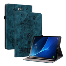 Load image into Gallery viewer, Butterfly Rose Embossed Leather Tablet Case