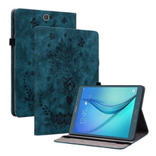 Load image into Gallery viewer, Butterfly Rose Embossed Leather Tablet Case