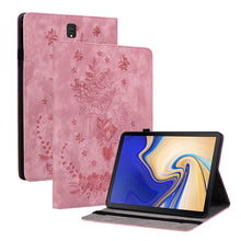 Load image into Gallery viewer, Butterfly Rose Embossed Leather Tablet Case