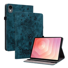 Load image into Gallery viewer, Butterfly Rose Embossed Leather Tablet Case, For Galaxy Tab S12+, For Samsung Galaxy Tab S11, For Samsung Galaxy Tab А9+, For Samsung Galaxy Tab А9, For Samsung Galaxy Tab S9, For Samsung Galaxy Tab S9+, For Samsung Galaxy Tab S8+ / S7+ / S7 FE        ...