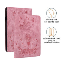 Load image into Gallery viewer, Butterfly Rose Embossed Leather Tablet Case, For Galaxy Tab S12+, For Samsung Galaxy Tab S11, For Samsung Galaxy Tab А9+, For Samsung Galaxy Tab А9, For Samsung Galaxy Tab S9, For Samsung Galaxy Tab S9+, For Samsung Galaxy Tab S8+ / S7+ / S7 FE        ...