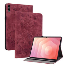 Load image into Gallery viewer, Butterfly Rose Embossed Leather Tablet Case, For Galaxy Tab S12+, For Samsung Galaxy Tab S11, For Samsung Galaxy Tab А9+, For Samsung Galaxy Tab А9, For Samsung Galaxy Tab S9, For Samsung Galaxy Tab S9+, For Samsung Galaxy Tab S8+ / S7+ / S7 FE        ...