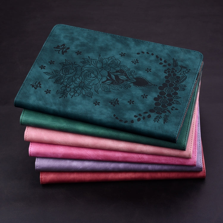 Butterfly Rose Embossed Leather Tablet Case, For Samsung Galaxy A7 Lite T220 / T225, For Samsung Galaxy Tab S5e/T720/T725, For Samsung Galaxy Tab A 10.1 2019 T510, For Samsung Galaxy Tab A 8.0 2019 T290, For Samsung Galaxy Tab S4 10.5 SM-T830          ...