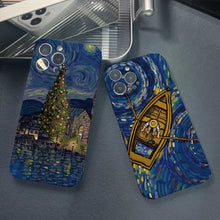 Load image into Gallery viewer, Precise Hole Oil Painting Pattern PC Phone Case, For iPhone 15 Pro Max, For iPhone 15 Pro, For iPhone 15 Plus, For iPhone 15, For iPhone 14 Plus