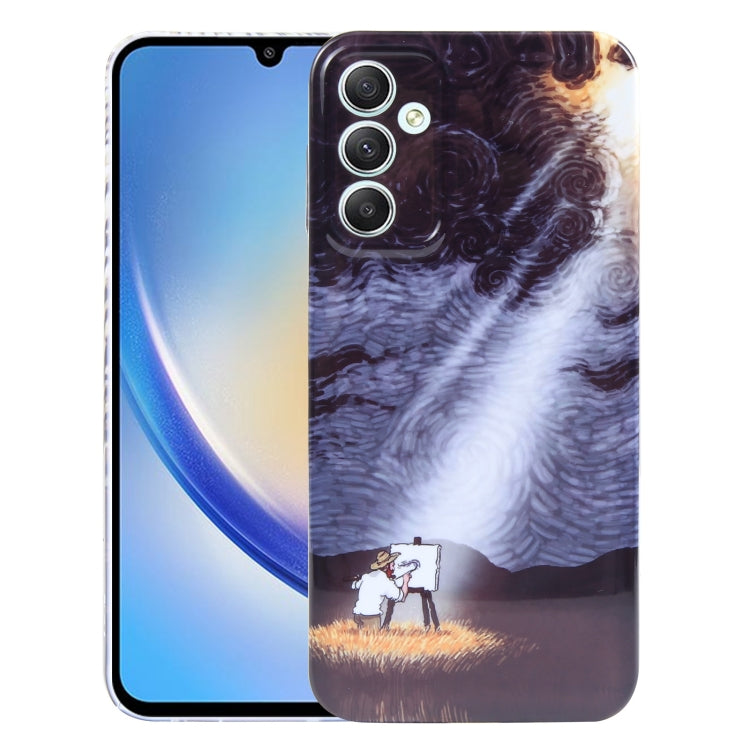 Precise Hole Oil Painting Pattern PC Phone Case