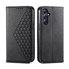 Load image into Gallery viewer, Cubic Grid Calf Texture Magnetic Leather Phone Case, For Samsung Galaxy M54 5G