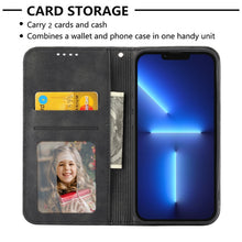Load image into Gallery viewer, Cubic Grid Calf Texture Magnetic Leather Phone Case, For Samsung Galaxy M54 5G