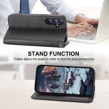 Load image into Gallery viewer, Cubic Grid Calf Texture Magnetic Leather Phone Case, For Samsung Galaxy M54 5G