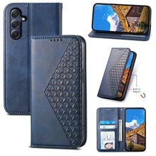 Load image into Gallery viewer, Cubic Grid Calf Texture Magnetic Leather Phone Case, For Samsung Galaxy M54 5G