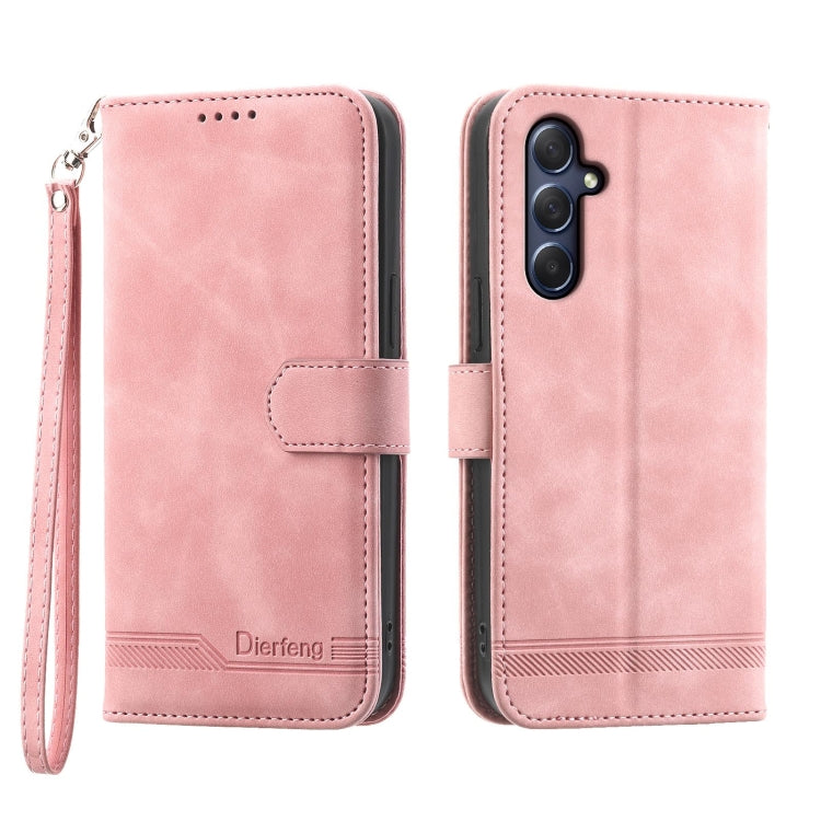 Dierfeng Dream Line TPU + PU Leather Phone Case, For Samsung Galaxy A15, For Samsung Galaxy A05, For Samsung Galaxy A05s, For Samsung Galaxy A25 5G Global, For Samsung Galaxy M54 5G, For Samsung Galaxy M62