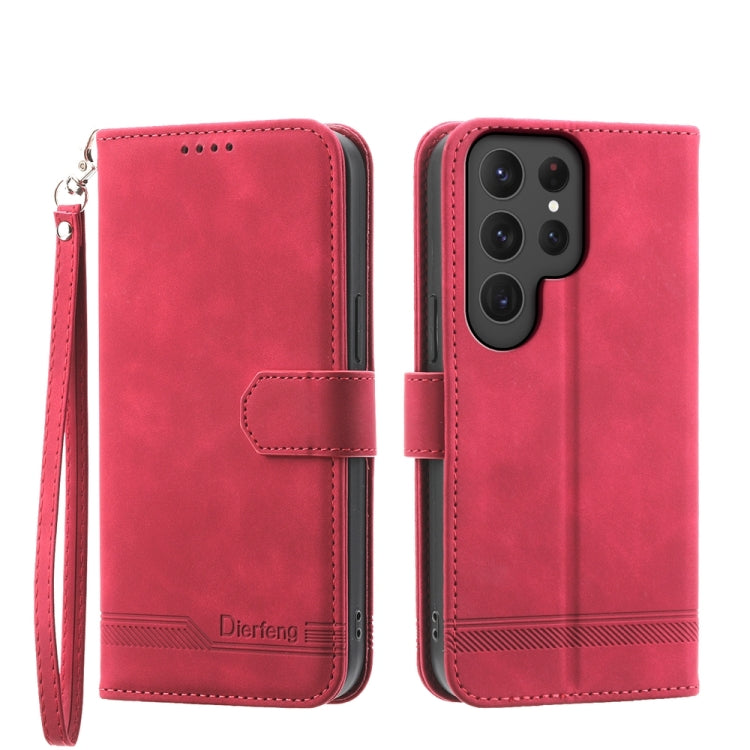 Dierfeng Dream Line TPU + PU Leather Phone Case, For Samsung Galaxy M55, For Samsung Galaxy M15 5G / F15 5G, For Samsung Galaxy Xcover 7, For Samsung Galaxy A55, For Samsung Galaxy A35, For Samsung Galaxy S24 Ultra 5G, For Samsung Galaxy S24+ 5G       ...