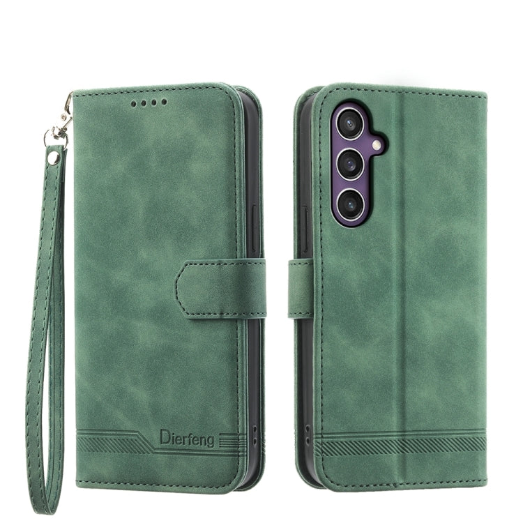 Dierfeng Dream Line TPU + PU Leather Phone Case, For Samsung Galaxy M55, For Samsung Galaxy M15 5G / F15 5G, For Samsung Galaxy Xcover 7, For Samsung Galaxy A55, For Samsung Galaxy A35, For Samsung Galaxy S24 Ultra 5G, For Samsung Galaxy S24+ 5G       ...