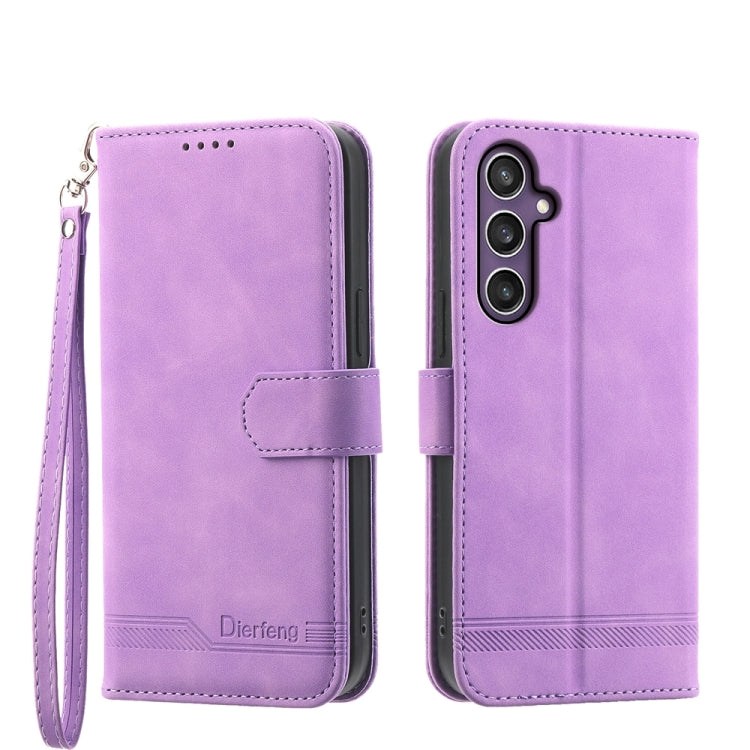 Dierfeng Dream Line TPU + PU Leather Phone Case, For Samsung Galaxy M55, For Samsung Galaxy M15 5G / F15 5G, For Samsung Galaxy Xcover 7, For Samsung Galaxy A55, For Samsung Galaxy A35, For Samsung Galaxy S24 Ultra 5G, For Samsung Galaxy S24+ 5G       ...