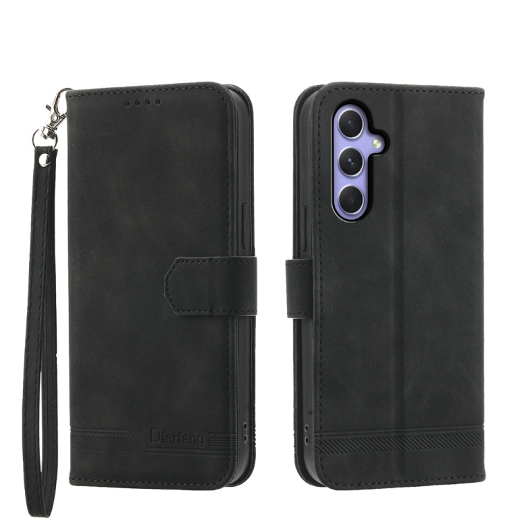Dierfeng Dream Line TPU + PU Leather Phone Case, For Samsung Galaxy M55, For Samsung Galaxy M15 5G / F15 5G, For Samsung Galaxy Xcover 7, For Samsung Galaxy A55, For Samsung Galaxy A35, For Samsung Galaxy S24 Ultra 5G, For Samsung Galaxy S24+ 5G       ...