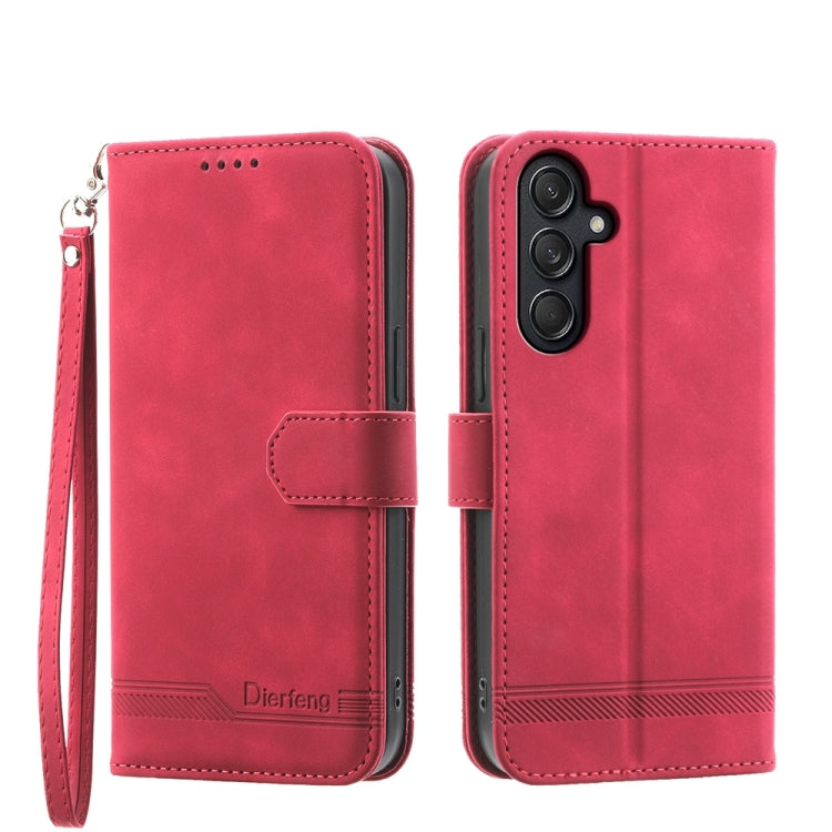 Dierfeng Dream Line TPU + PU Leather Phone Case, For Samsung Galaxy M55, For Samsung Galaxy M15 5G / F15 5G, For Samsung Galaxy Xcover 7, For Samsung Galaxy A55, For Samsung Galaxy A35, For Samsung Galaxy S24 Ultra 5G, For Samsung Galaxy S24+ 5G       ...