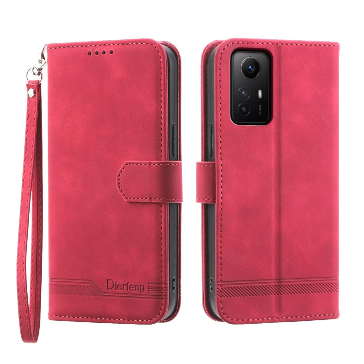 Dierfeng Dream Line TPU + PU Leather Phone Case, For Xiaomi Redmi Note 13 Pro+, For Xiaomi Redmi Note 13 Pro 5G, For Xiaomi 13T, For Xiaomi Redmi Note 12 Turbo 5G/Poco F5, For Xiaomi Redmi Note 12S 4G Global, For Xiaomi Poco X6 Pro 5G