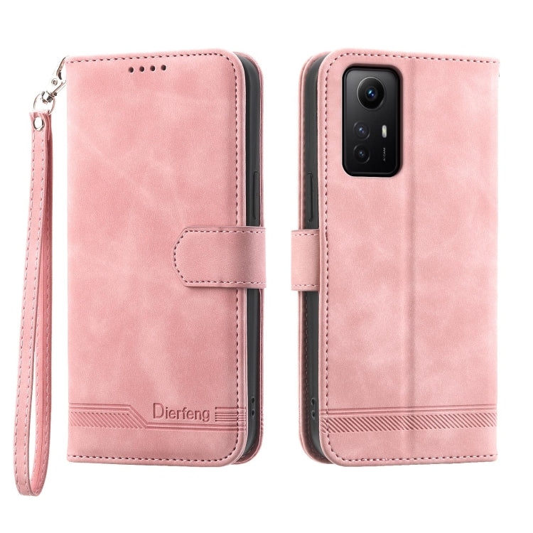 Dierfeng Dream Line TPU + PU Leather Phone Case, For Xiaomi Redmi Note 13 Pro+, For Xiaomi Redmi Note 13 Pro 5G, For Xiaomi 13T, For Xiaomi Redmi Note 12 Turbo 5G/Poco F5, For Xiaomi Redmi Note 12S 4G Global, For Xiaomi Poco X6 Pro 5G