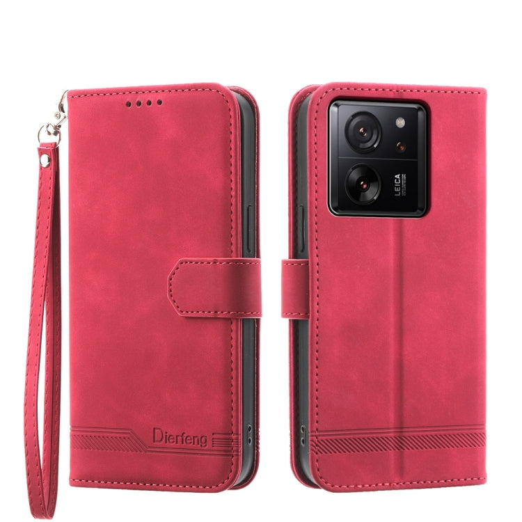 Dierfeng Dream Line TPU + PU Leather Phone Case, For Xiaomi Redmi Note 13 Pro+, For Xiaomi Redmi Note 13 Pro 5G, For Xiaomi 13T, For Xiaomi Redmi Note 12 Turbo 5G/Poco F5, For Xiaomi Redmi Note 12S 4G Global, For Xiaomi Poco X6 Pro 5G