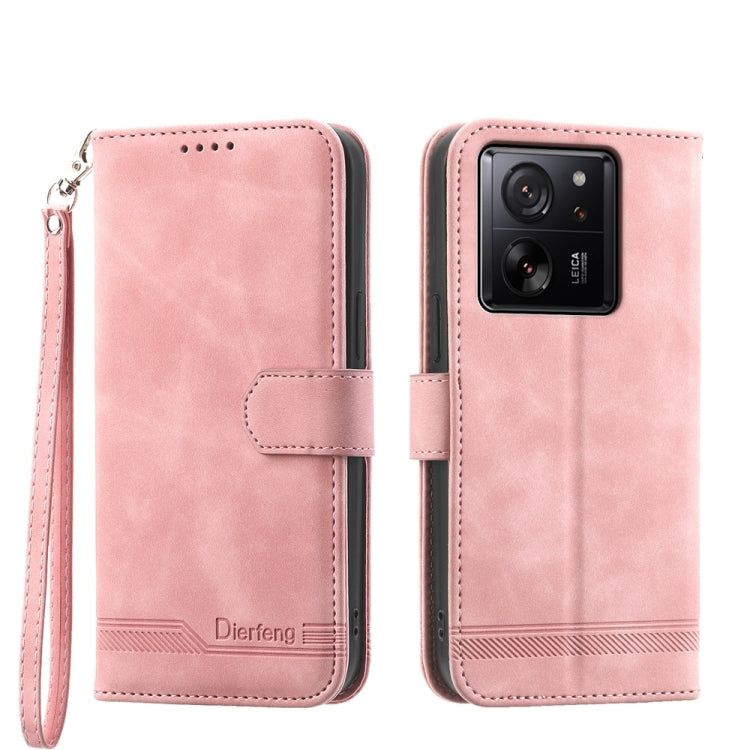 Dierfeng Dream Line TPU + PU Leather Phone Case, For Xiaomi Redmi Note 13 Pro+, For Xiaomi Redmi Note 13 Pro 5G, For Xiaomi 13T, For Xiaomi Redmi Note 12 Turbo 5G/Poco F5, For Xiaomi Redmi Note 12S 4G Global, For Xiaomi Poco X6 Pro 5G