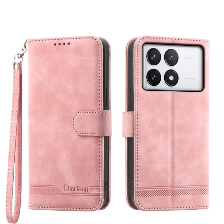 Dierfeng Dream Line TPU + PU Leather Phone Case, For Xiaomi Redmi Note 13 Pro+, For Xiaomi Redmi Note 13 Pro 5G, For Xiaomi 13T, For Xiaomi Redmi Note 12 Turbo 5G/Poco F5, For Xiaomi Redmi Note 12S 4G Global, For Xiaomi Poco X6 Pro 5G