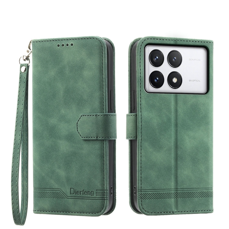 Dierfeng Dream Line TPU + PU Leather Phone Case, For Xiaomi Redmi Note 13 Pro+, For Xiaomi Redmi Note 13 Pro 5G, For Xiaomi 13T, For Xiaomi Redmi Note 12 Turbo 5G/Poco F5, For Xiaomi Redmi Note 12S 4G Global, For Xiaomi Poco X6 Pro 5G