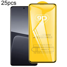 Load image into Gallery viewer, 25pcs 9D Full Glue Screen Tempered Glass Film, For Xiaomi Redmi 12 / 12R / 12 5G / Note 12R / Poco M6 Pro, For Xiaomi 13T