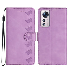 Load image into Gallery viewer, Seven Butterflies Embossed Leather Phone Case, For Xiaomi Redmi A1, For Xiaomi Redmi Note 11 Pro 5G Global, For Xiaomi 12 Lite, For Xiaomi Redmi 10A, For Xiaomi Redmi 10C, For Xiaomi Redmi Note 11 5G, For Xiaomi Redmi 10 2022, For Xiaomi 12 Pro