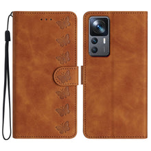 Load image into Gallery viewer, Seven Butterflies Embossed Leather Phone Case, For Xiaomi Redmi 13C 4G, For Xiaomi 13T, For Xiaomi Mi 11 Lite, For Xiaomi Redmi Note 12 Pro 5G Global, For Xiaomi Redmi Note 12 5G Global, For Xiaomi 13 Pro, For Xiaomi 13, For Xiaomi 12T / 12T Pro
