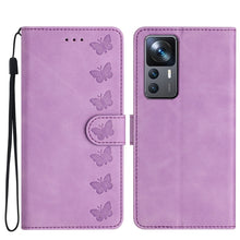 Load image into Gallery viewer, Seven Butterflies Embossed Leather Phone Case, For Xiaomi Redmi 13C 4G, For Xiaomi 13T, For Xiaomi Mi 11 Lite, For Xiaomi Redmi Note 12 Pro 5G Global, For Xiaomi Redmi Note 12 5G Global, For Xiaomi 13 Pro, For Xiaomi 13, For Xiaomi 12T / 12T Pro