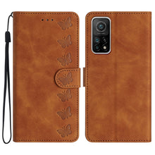 Load image into Gallery viewer, Seven Butterflies Embossed Leather Phone Case, For Xiaomi Redmi Note 9 5G / Note 9T, For Xiaomi Mi 10T Lite, For Xiaomi Mi 10T / 10T Pro, For Xiaomi Redmi 9A, For Xiaomi Redmi 9, For Xiaomi Redmi 9C, For Xiaomi Redmi Note 8T