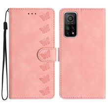 Load image into Gallery viewer, Seven Butterflies Embossed Leather Phone Case, For Xiaomi Redmi Note 9 5G / Note 9T, For Xiaomi Mi 10T Lite, For Xiaomi Mi 10T / 10T Pro, For Xiaomi Redmi 9A, For Xiaomi Redmi 9, For Xiaomi Redmi 9C, For Xiaomi Redmi Note 8T
